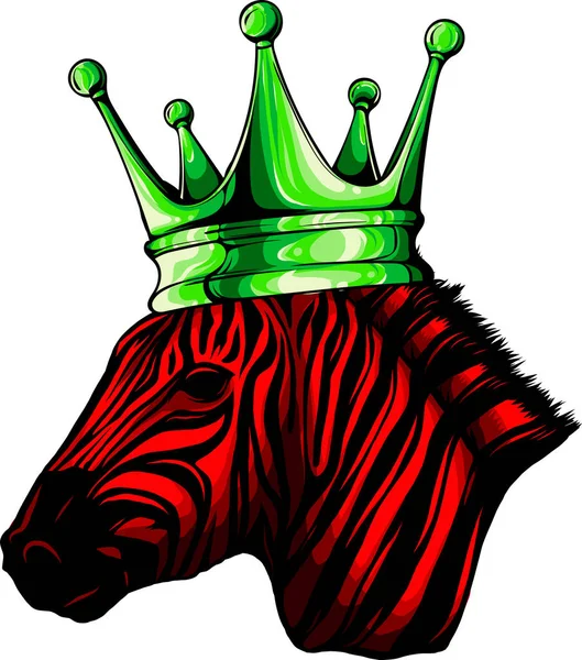 Projeto Ilustração Vetor Cabeça Zebra —  Vetores de Stock