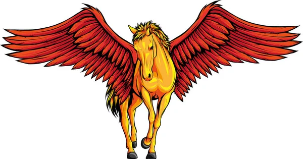 Векторная Иллюстрация Цветной Лошади — стоковый вектор