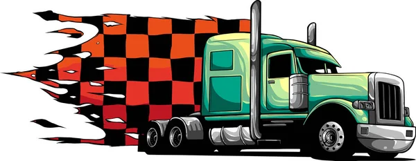 Pojazd Ciężarowy Wektor Ilustracji — Wektor stockowy