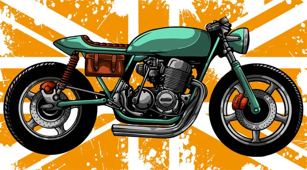 Cafe Racer Moto Vettore Moto — Vettoriale Stock