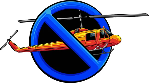 Helicóptero Vetor Voador Ilustração Design — Vetor de Stock