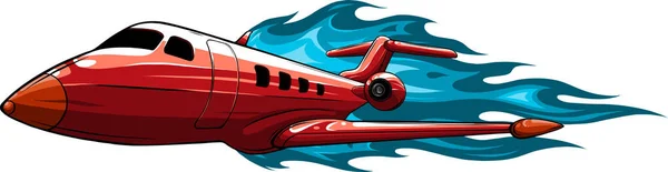 Jet Avión Vector Ilustración Diseño — Archivo Imágenes Vectoriales