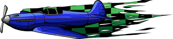 Vektor Illustration Gamla Stridsflygplan — Stock vektor