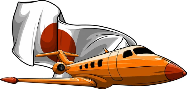 Projeto Ilustração Vetor Avião Jato — Vetor de Stock