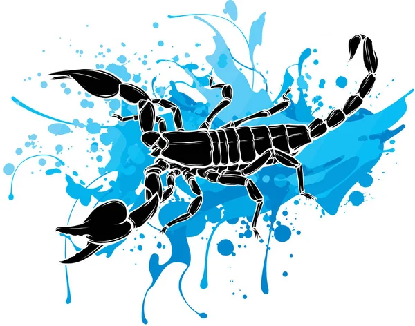 Illustration Vectorielle Scorpion Réaliste — Image vectorielle