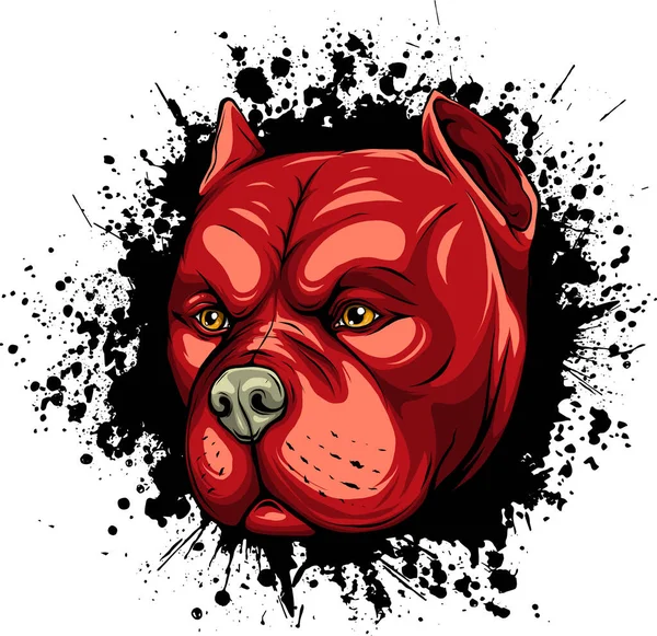 Vector Illustration Dog Face — Stock Vector