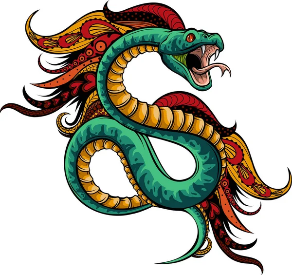 Векторная Иллюстрация Змеи — стоковый вектор