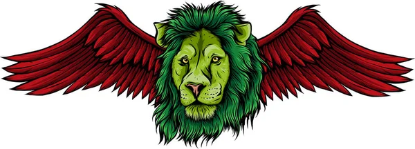 Λιοντάρι Κεφάλι Διανυσματικά Εικονογράφηση Σχεδιασμός — Διανυσματικό Αρχείο