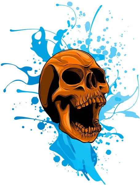 Human Skull Vector Illustration Design — Stock Vector