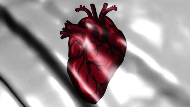 人类心脏的数字视频动画 — 图库视频影像