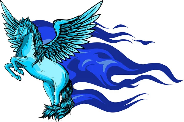 Векторная Иллюстрация Дизайна Pegasus — стоковый вектор