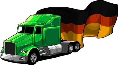 Klasik Amerikan Truck vektör çizimi
