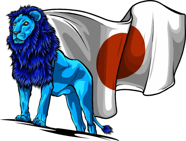 Λιοντάρι Διάνυσμα Ιταλικής Σημαίας — Διανυσματικό Αρχείο
