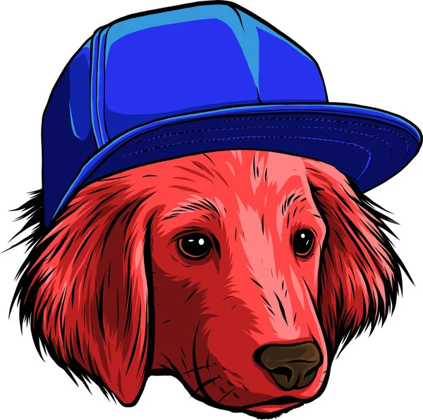 Симпатичный Портрет Собаки — стоковый вектор