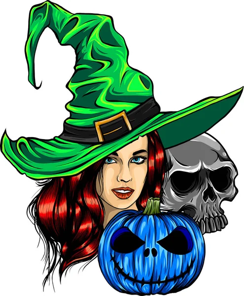 Halloweenelementen Collectie Halloween Decoratie Horror Avond Feest Ontwerp Gelukkige Halloween — Stockvector