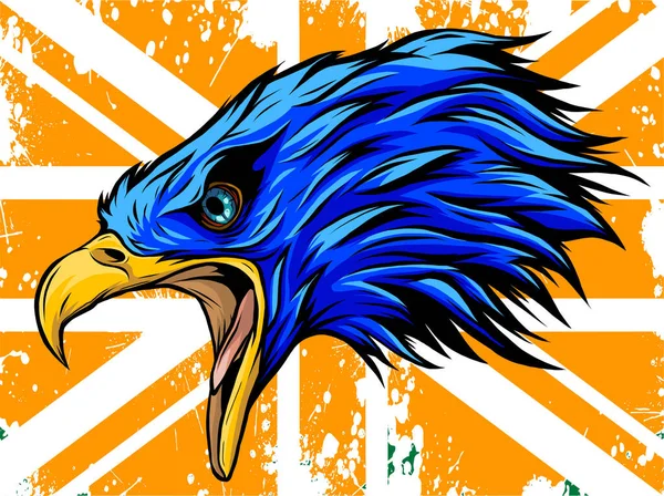 Mascota Cabeza Vector Águila Ilustración — Archivo Imágenes Vectoriales