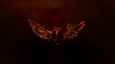 Ateş hattında kanatları olan Rugby Ball videosu