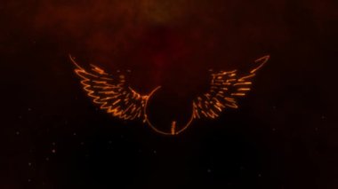 Ateş hattında kanatları olan beysbol topu videosu