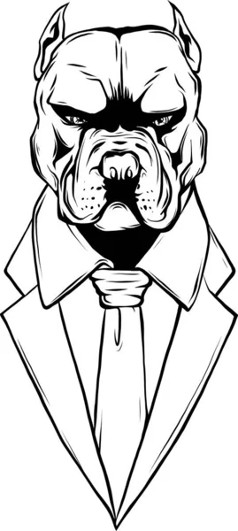 Векторна Ілюстрація Головного Собаки — стоковий вектор