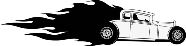 Икона Хот Стержня Иллюстрация Вектора Стиля Линии Иконка Автомобиля — стоковый вектор