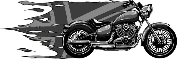 Illustration Moto Drapeau Britannique — Image vectorielle