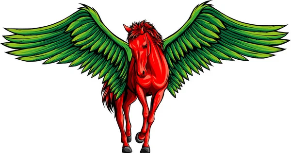 Διανυσματική Απεικόνιση Χρωματισμένου Αλόγου — Διανυσματικό Αρχείο