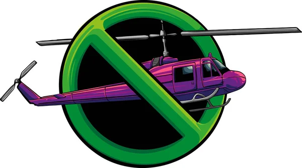 Helicóptero Vetor Voador Ilustração Design — Vetor de Stock