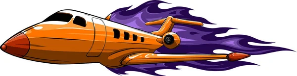 Projekt Ilustracji Wektora Samolotu Odrzutowego — Wektor stockowy