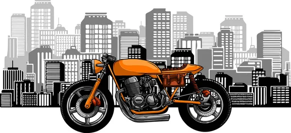 Vecteur Moto Café Racer — Image vectorielle