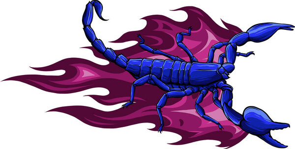 реалистичная векторная иллюстрация скорпиона