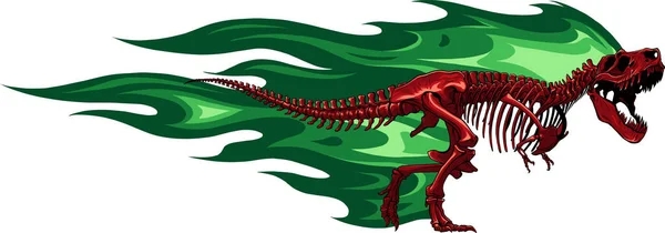 Tyrannosaurus Kostry Obrazu Vektorové Ilustrace — Stockový vektor