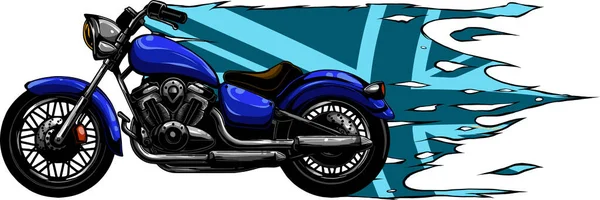Motocykl Chopper Wektor Ilustracji Projektu — Wektor stockowy