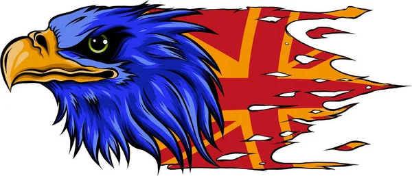 Mascot Head Eagle — Stock Vector