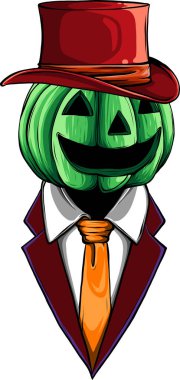 Zarif dumanlı balkabağı çizimi