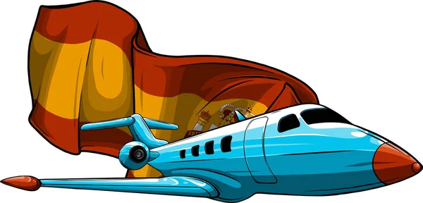 Avion Jet Sur Fond Blanc — Image vectorielle