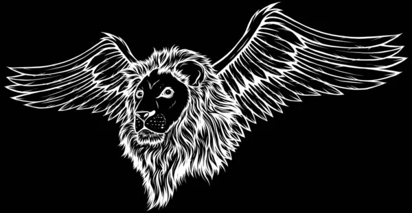 Icône Mascotte Conception Logo Icône Vectorielle Lion Sauvage — Image vectorielle