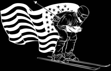 kayak stili vektör sembolü, logo veya amblem şablonu