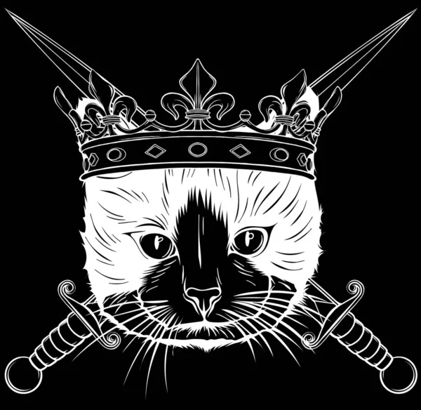猫のシルエット ベクトル図 — ストックベクタ