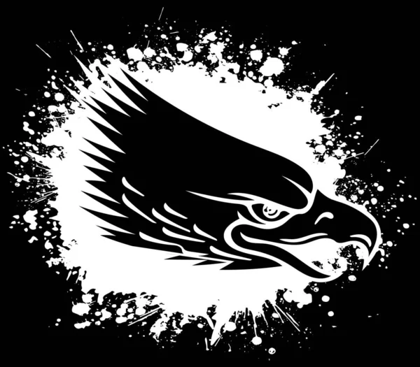 Eagle Head Outline Style — 스톡 벡터