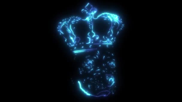 King Dog Neon Tarzı Videosu — Stok video
