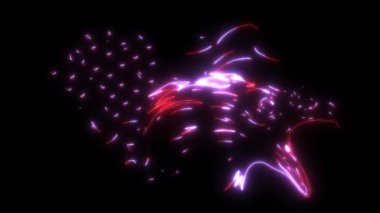 Amerikan bayrağına karşı Amerikan kartalının video animasyonu