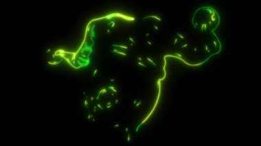 Uzaylı palyaço yüzü ikonu, Cadılar Bayramı eğlence karakteri