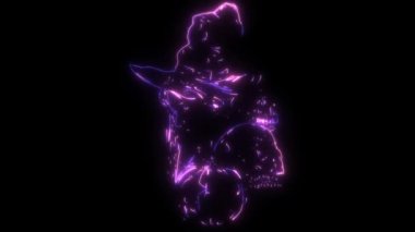 Cadılar Bayramı video animasyonu cadı kafatası ve balkabağı ile