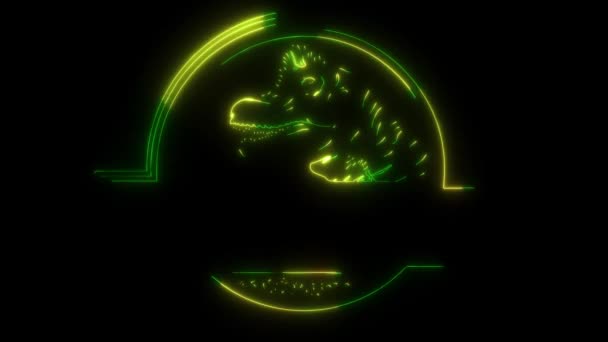 Brachiosaurus Dinozorların Tasarımı Video Animasyonu — Stok video