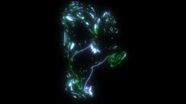 Çizim kadını ve at. Genç bir kadın at okşuyor. Atın güzelliği.