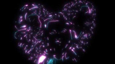 Set kadın kafataslarının video animasyonu.