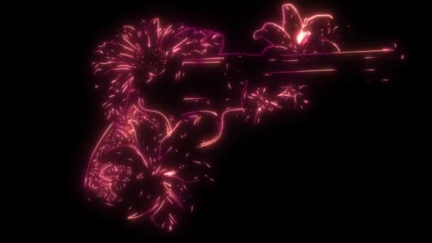 Video Animation Revolver Flowers — 비디오