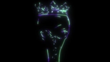 Kral uzaylı maskotunun video animasyonu