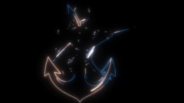 Βίντεο Animation Του Marlin Ψάρια Άγκυρα — Αρχείο Βίντεο
