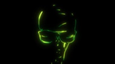 Aliens Head Sun Glasses 'in video animasyonu